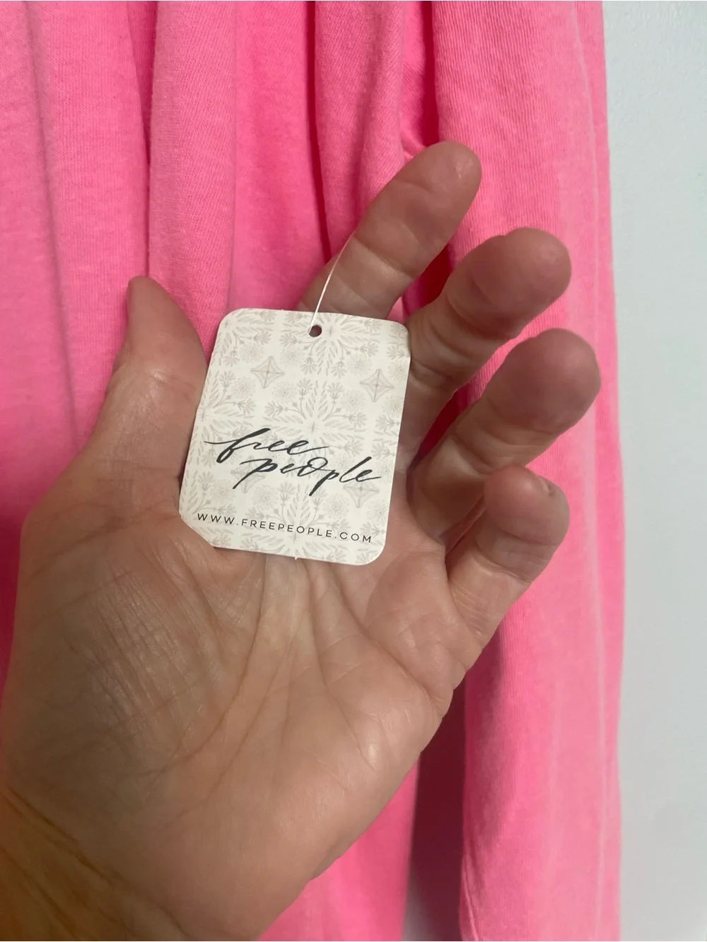 We The Free Bright Pink Long Sleeve Tee - Picture 4 of 6